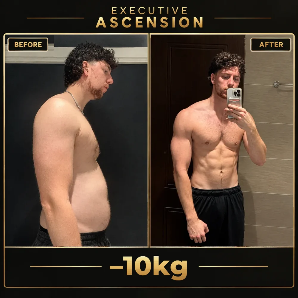 Client before and after: 10kg lost