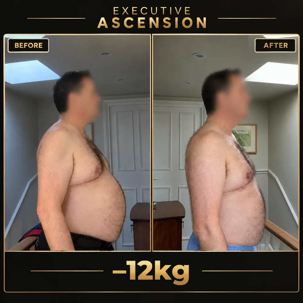 Client before and after: 12kg lost